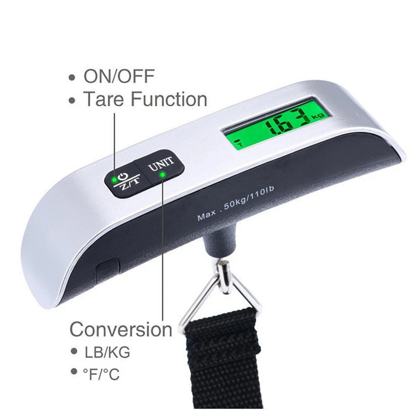 Portable Scale Digital LCD Display 110lb/50kg Electronic Luggage