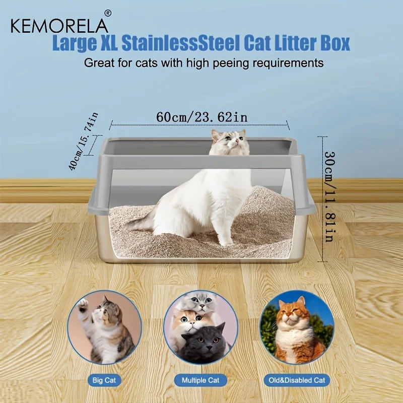 Premium Stainless Steel Litter Box™