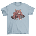 Dumbbell bull t-shirt